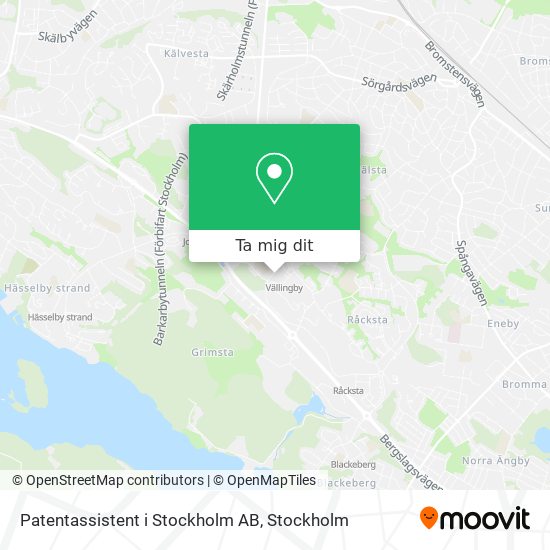 Patentassistent i Stockholm AB karta