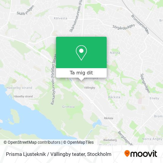 Prisma Ljusteknik / Vällingby teater karta