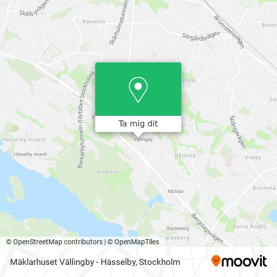 Mäklarhuset Vällingby - Hässelby karta