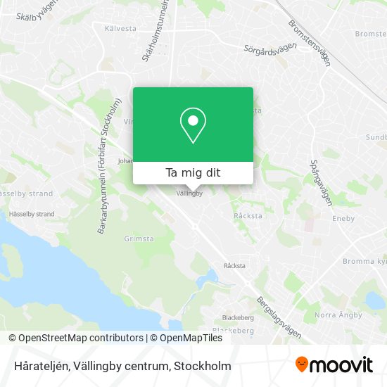 Hårateljén, Vällingby centrum karta