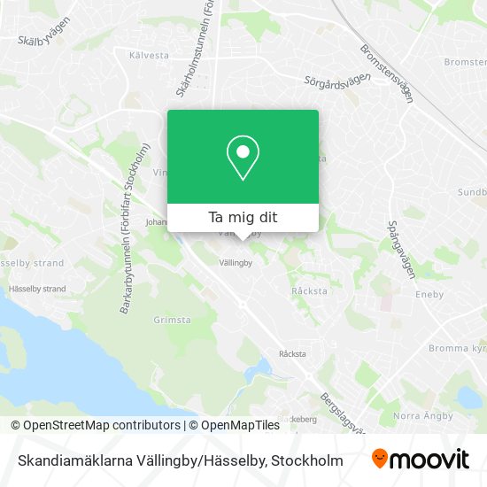 Skandiamäklarna Vällingby / Hässelby karta