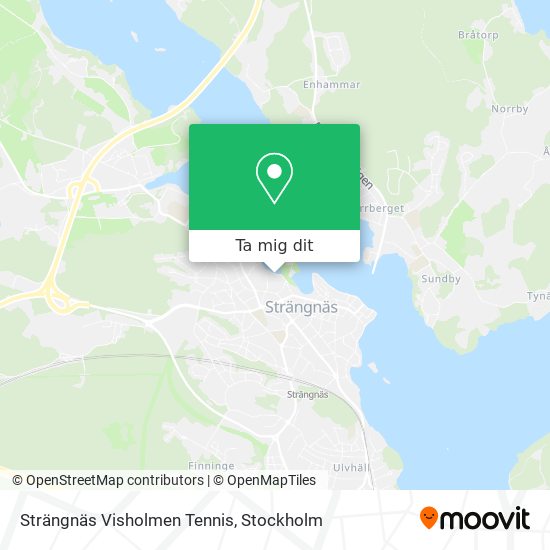 Strängnäs Visholmen Tennis karta