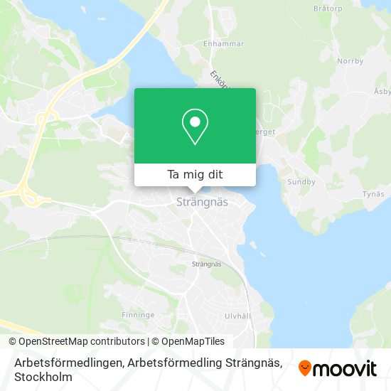 Arbetsförmedlingen, Arbetsförmedling Strängnäs karta