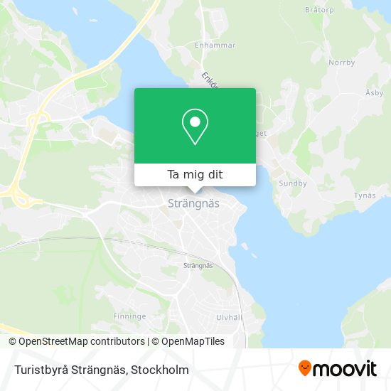 Turistbyrå Strängnäs karta