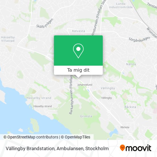 Vällingby Brandstation, Ambulansen karta