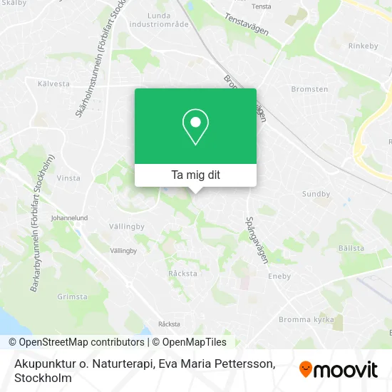Akupunktur o. Naturterapi, Eva Maria Pettersson karta
