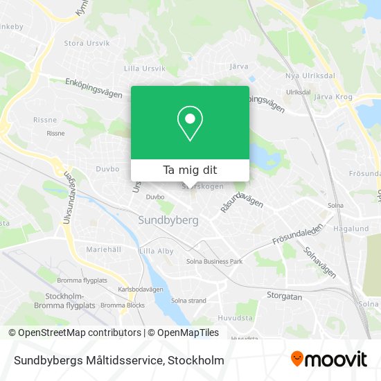 Sundbybergs Måltidsservice karta
