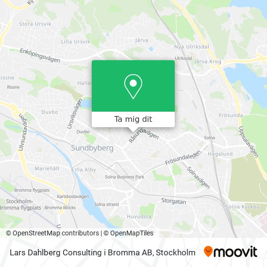 Lars Dahlberg Consulting i Bromma AB karta