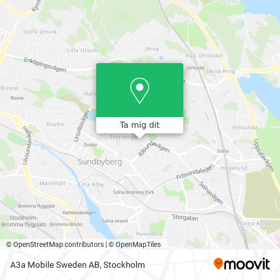 A3a Mobile Sweden AB karta