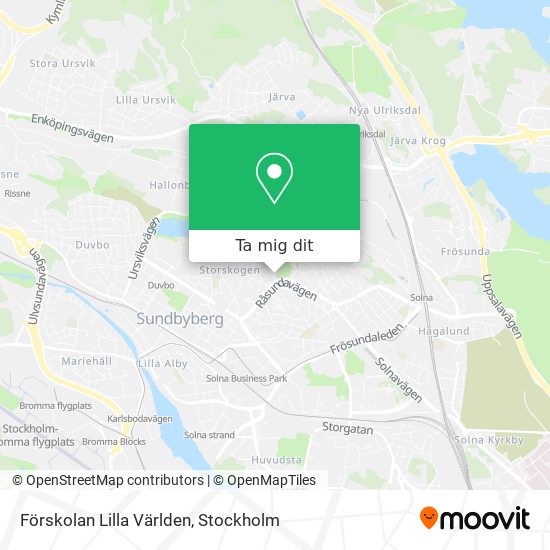 Förskolan Lilla Världen karta