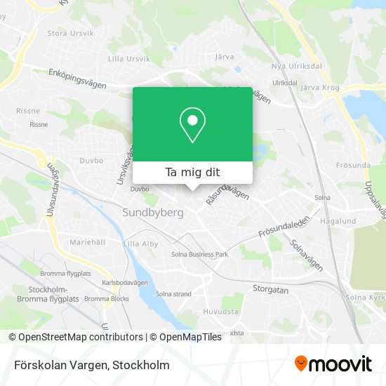 Förskolan Vargen karta