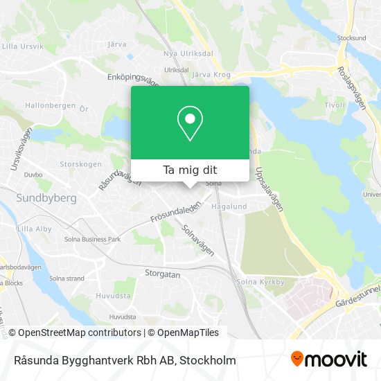 Råsunda Bygghantverk Rbh AB karta