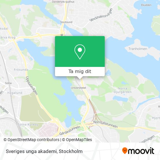 Sveriges unga akademi karta