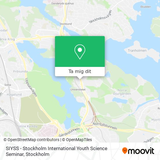 SIYSS - Stockholm International Youth Science Seminar karta
