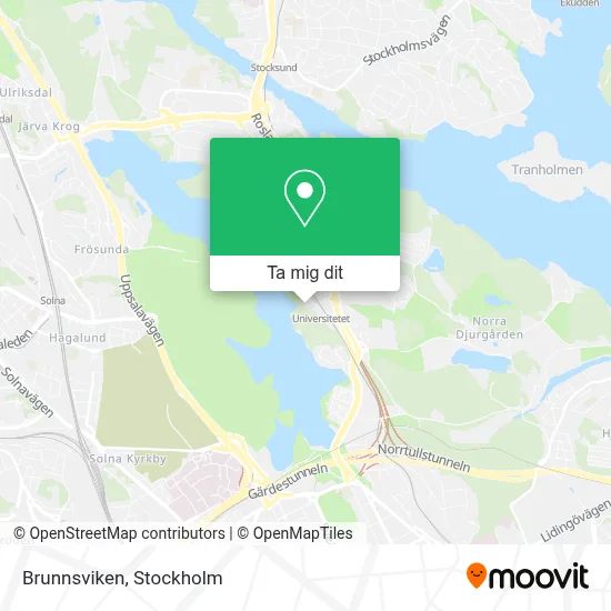 Brunnsviken karta