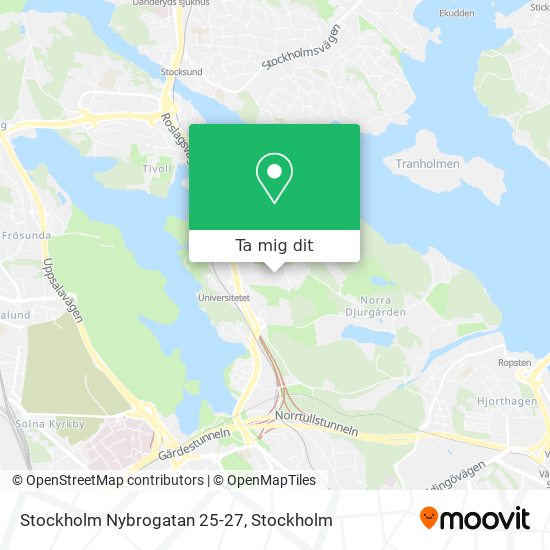 Stockholm Nybrogatan 25-27 karta