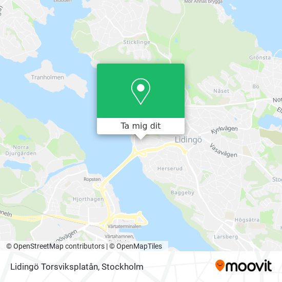 Lidingö Torsviksplatån karta