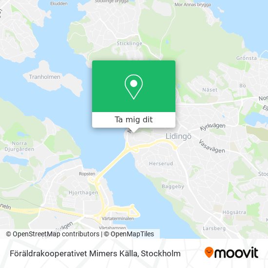 Föräldrakooperativet Mimers Källa karta