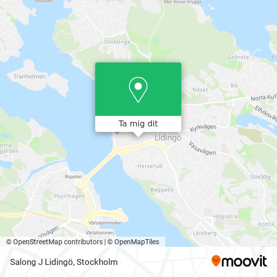 Salong J Lidingö karta