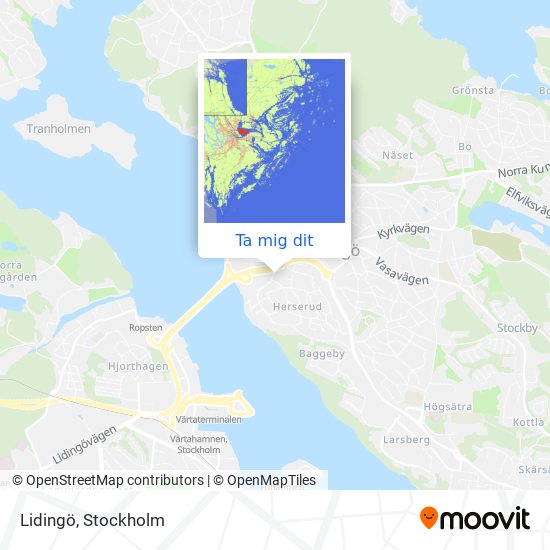 Lidingö karta