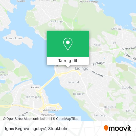 Ignis Begravningsbyrå karta