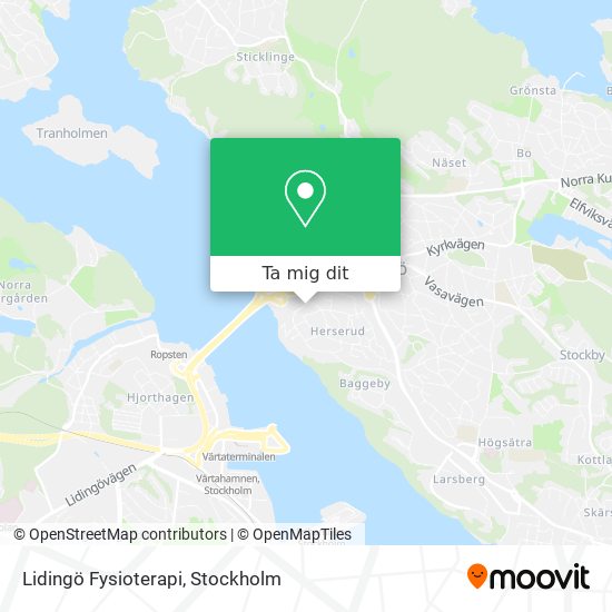 Lidingö Fysioterapi karta