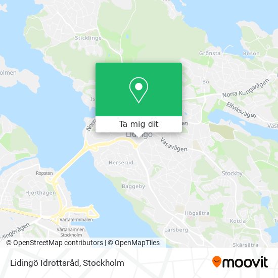 Lidingö Idrottsråd karta