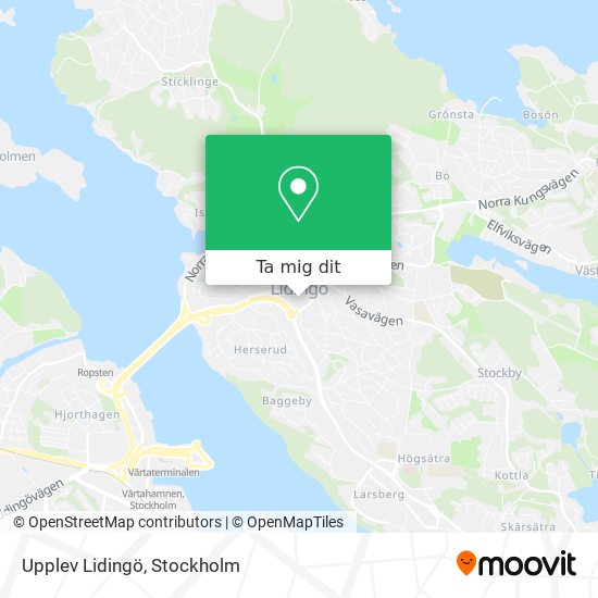 Upplev Lidingö karta