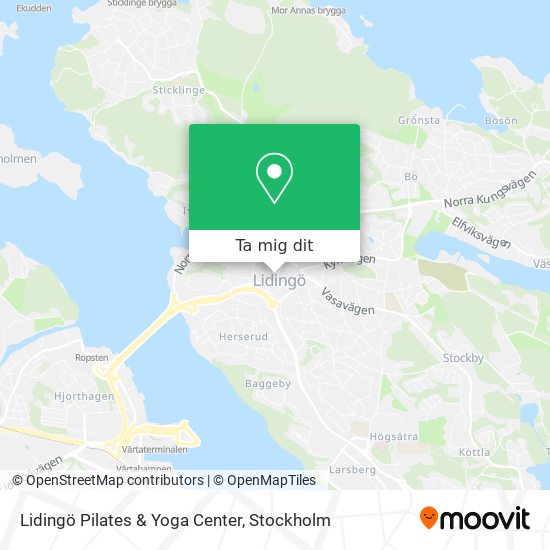 Lidingö Pilates & Yoga Center karta