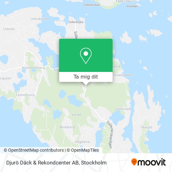 Djurö Däck & Rekondcenter AB karta