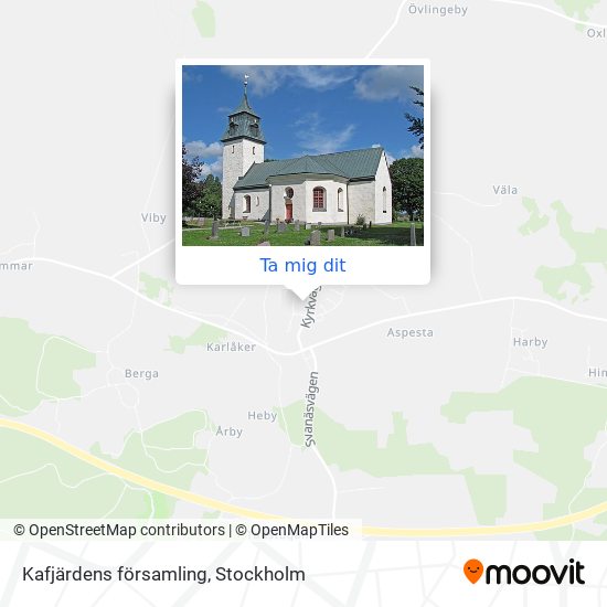 Kafjärdens församling karta