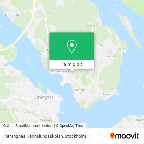 Strängnäs Karinslundsskolan karta