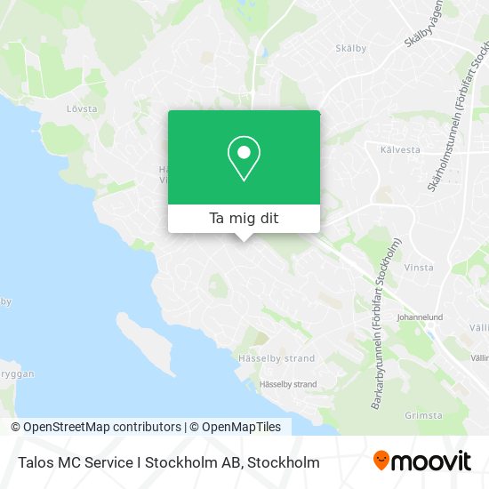 Talos MC Service I Stockholm AB karta