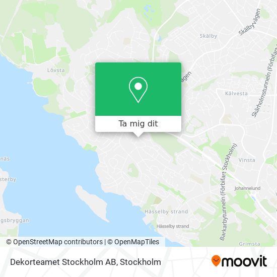 Dekorteamet Stockholm AB karta