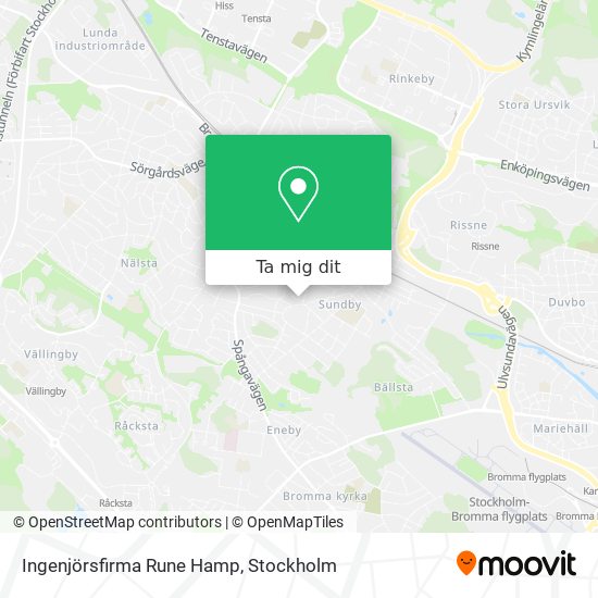 Ingenjörsfirma Rune Hamp karta