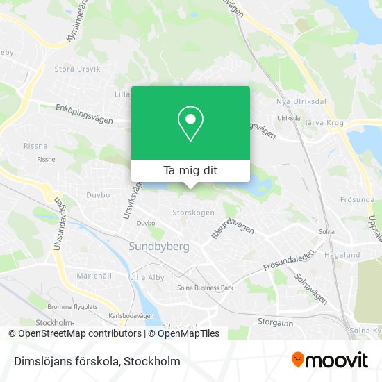 Dimslöjans förskola karta