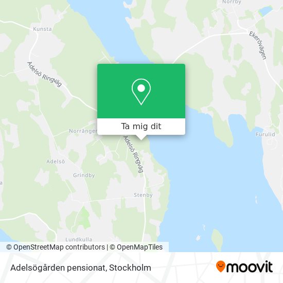 Adelsögården pensionat karta