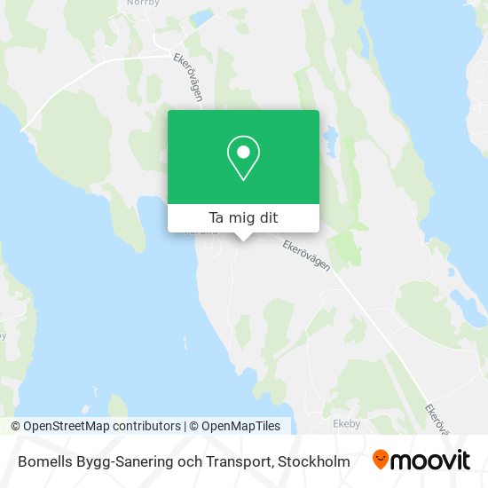 Bomells Bygg-Sanering och Transport karta