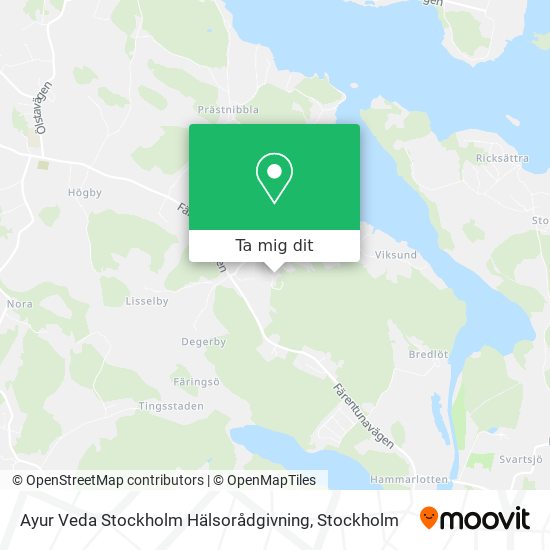 Ayur Veda Stockholm Hälsorådgivning karta