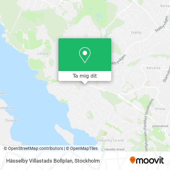 Hässelby Villastads Bollplan karta