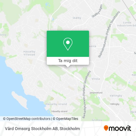 Vård Omsorg Stockholm AB karta