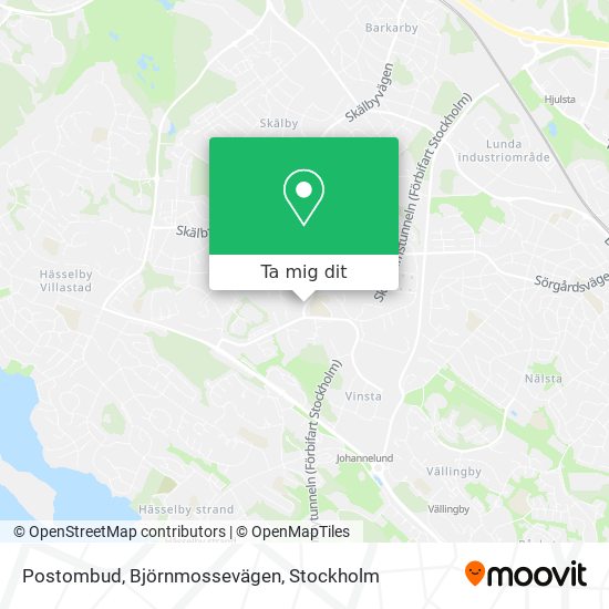 Postombud, Björnmossevägen karta