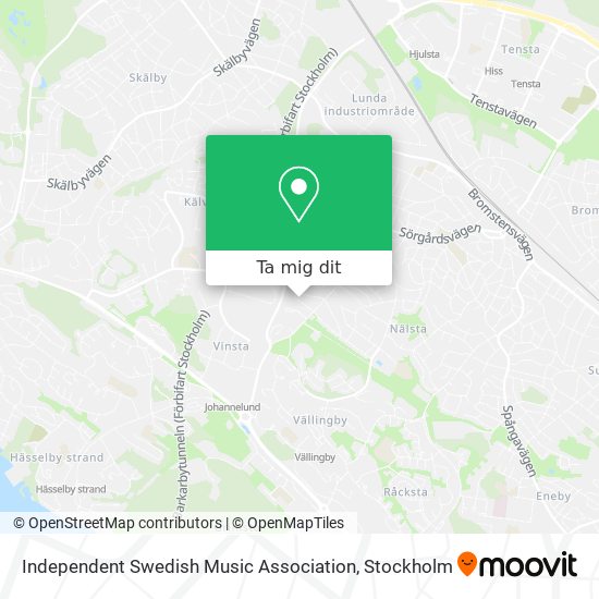 Independent Swedish Music Association karta