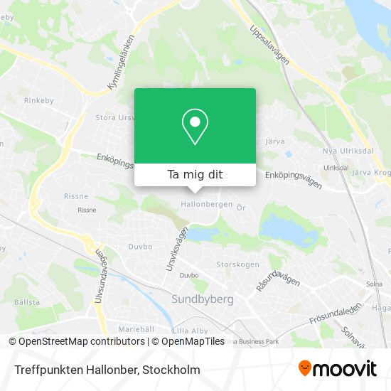 Treffpunkten Hallonber karta