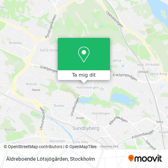 Äldreboende Lötsjögården karta