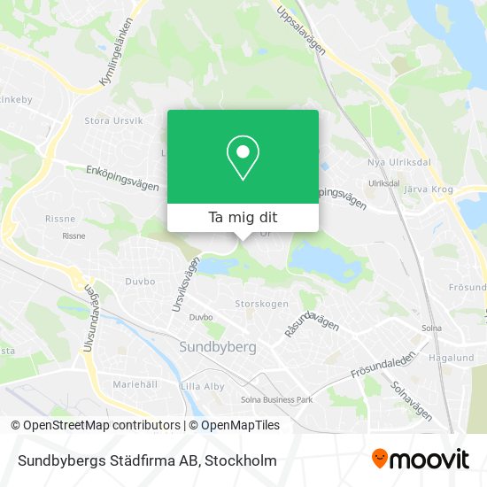 Sundbybergs Städfirma AB karta