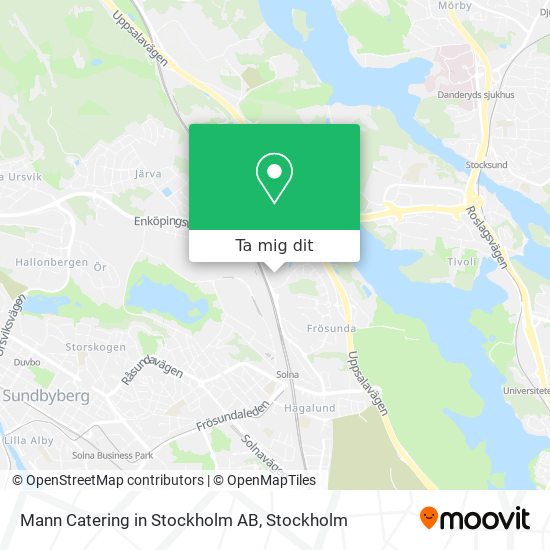 Mann Catering in Stockholm AB karta