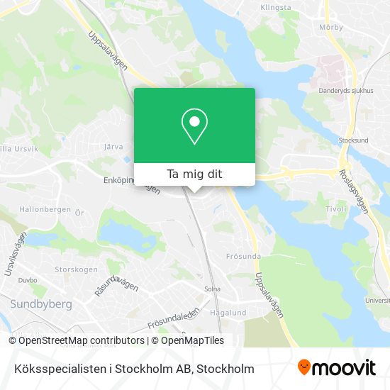 Köksspecialisten i Stockholm AB karta