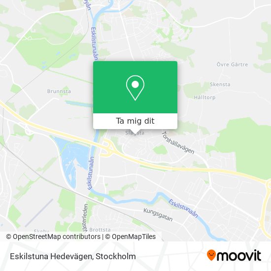 Eskilstuna Hedevägen karta