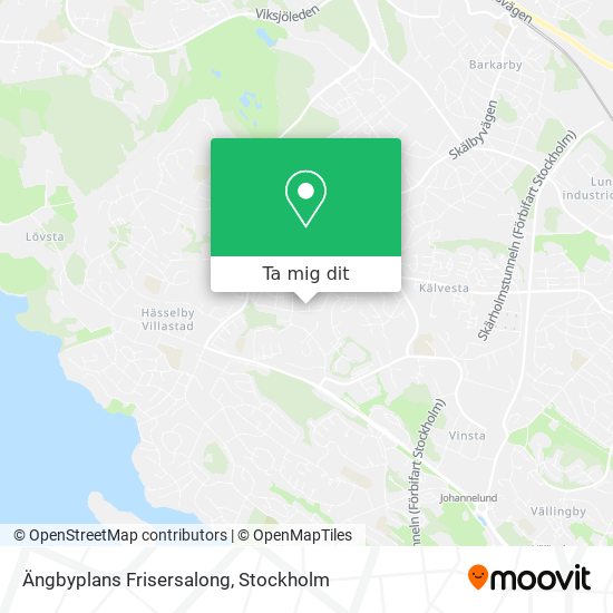 Ängbyplans Frisersalong karta